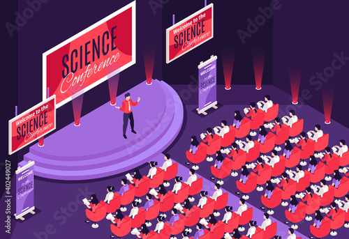 Isometric Conference Illustration