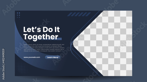 Banner corporate ad template design