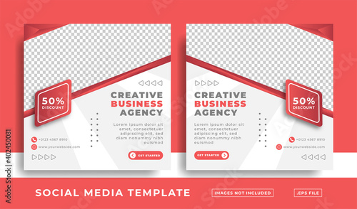 creative business agency social media template