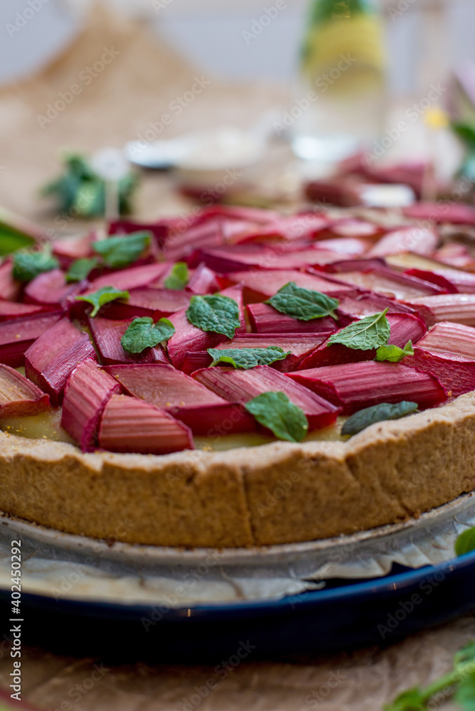 Tarta rabarbarowa Tarta rabarbarowa