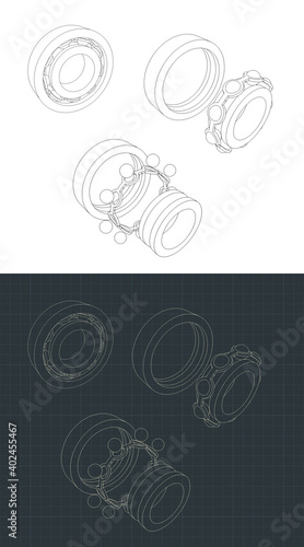Disassembled bearings drawings