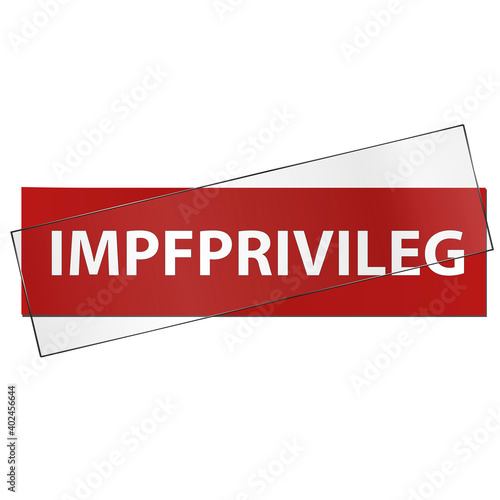 Glasetikett Impfprivileg