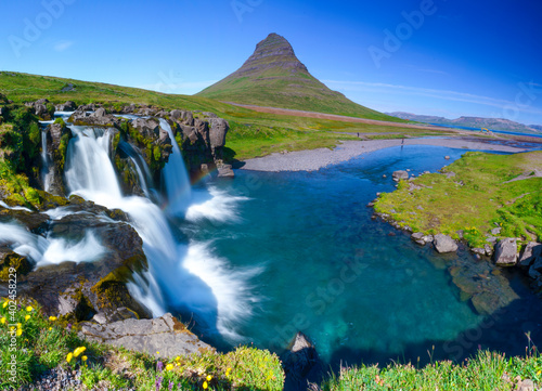 Waterfalls in Iceland - Kirkjufellsfoss photo