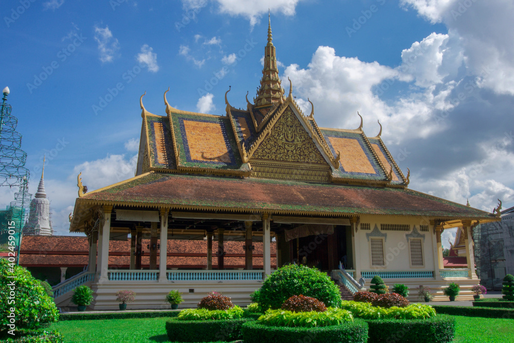 Royal palace temple in Phnom Penh, Cambodia Royal palace temple in Phnom Penh, Cambodia