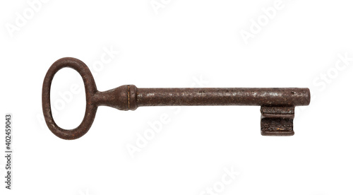 Old key isolated on white, including clipping path © wabeno