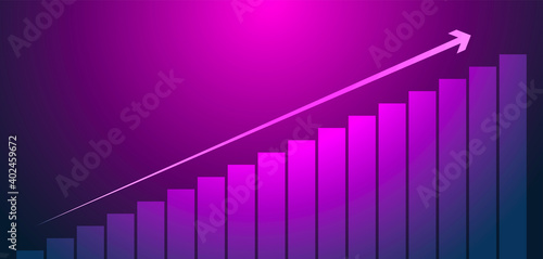 freccia, grafico economia, istogrammi, statistiche	