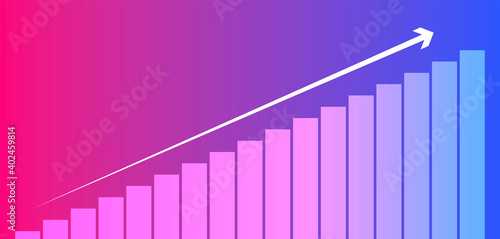 freccia, grafico economia, istogrammi, statistiche	