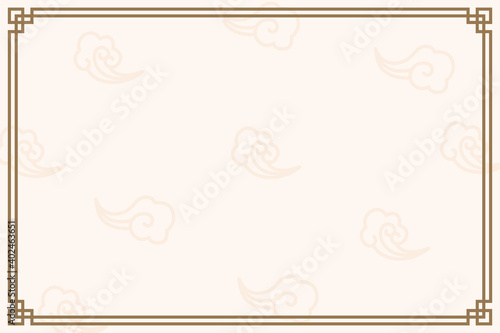 korea traditional illustation frame background