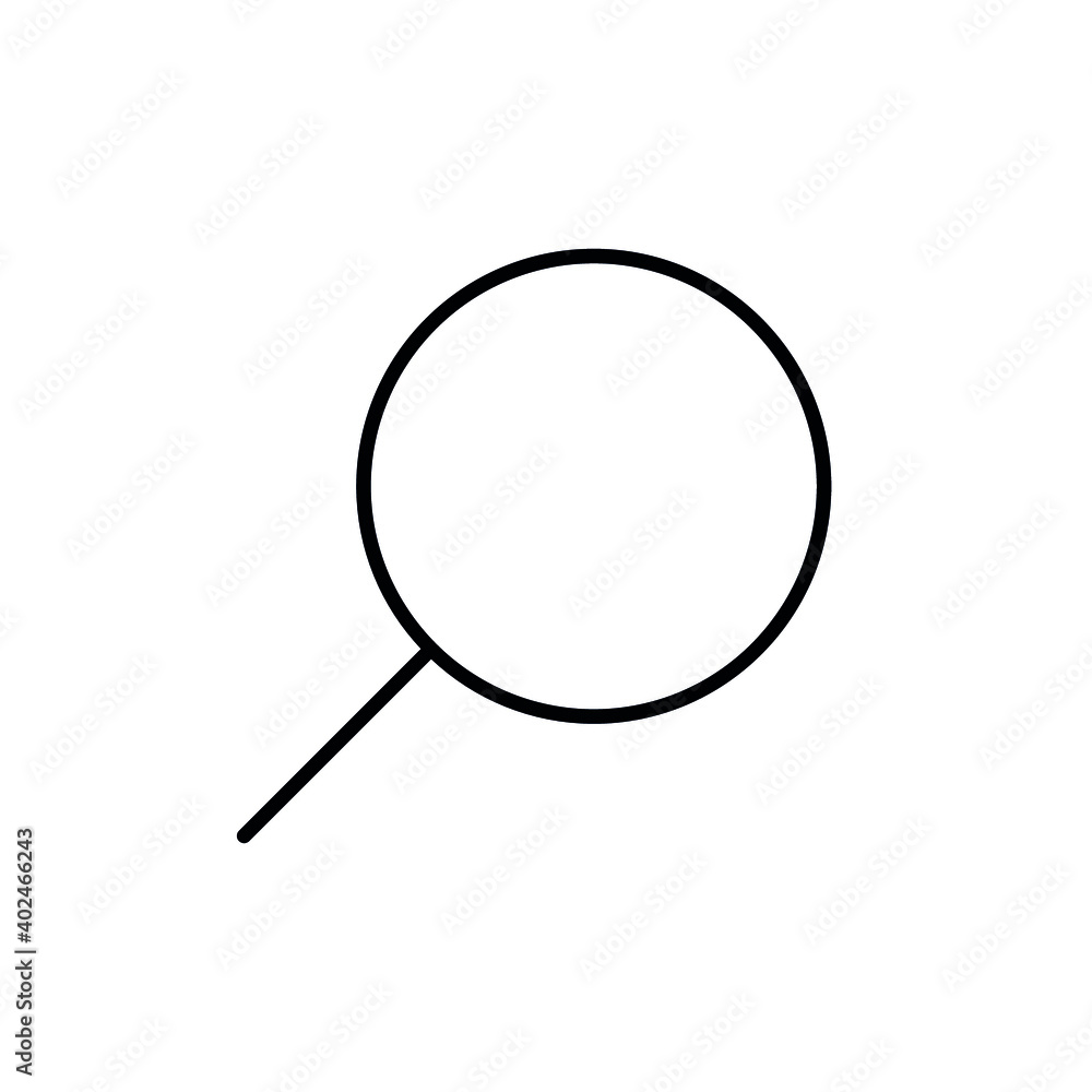 Magnifying glass vector icons. Search, zoom icons. Magnifying glass vector icons. Search, zoom icons.