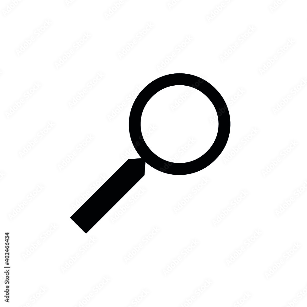 Magnifying glass vector icons. Search, zoom icons. Magnifying glass vector icons. Search, zoom icons.