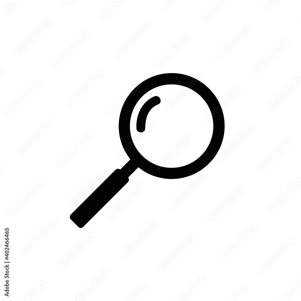 Magnifying glass vector icons. Search, zoom icons. Magnifying glass vector icons. Search, zoom icons.