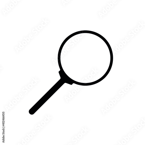 Magnifying glass vector icons. Search, zoom icons.