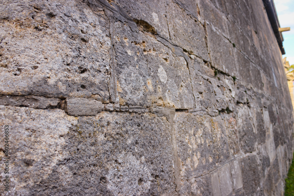 Fototapeta premium Ancient defensive stone walls of the castle