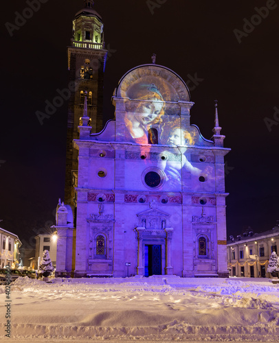 Fototapeta Naklejka Na Ścianę i Meble -  Basilica of Tirano, Valtellina, Italy