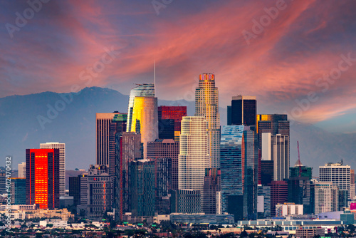 Wallpaper Mural Los Angeles skyline
