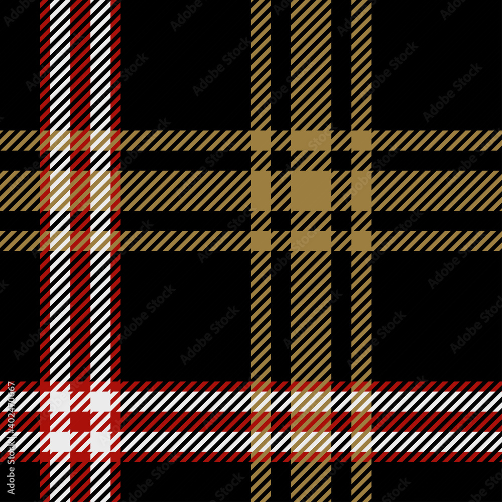Black, white and brown tartan plaid pattern Vector illustration. Texture for tablecloths, shirts, clothes, dresses, bedding, blankets and other textile Black, white and brown tartan plaid pattern Vector illustration. Texture for tablecloths, shirts, clothes, dresses, bedding, blankets and other textile
