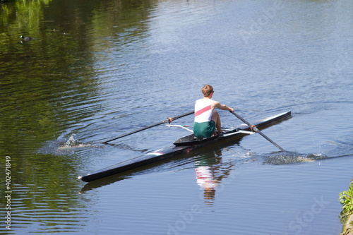 Rowing, River Soar, Leicester