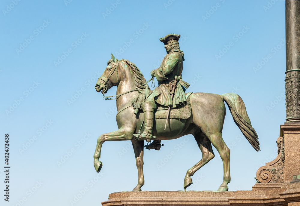Statue of Austrian military leader Leopold von Daun in Vienna