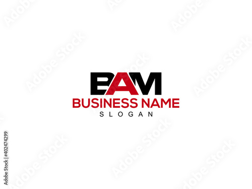 BAM Letter Logo, bam logo image vector