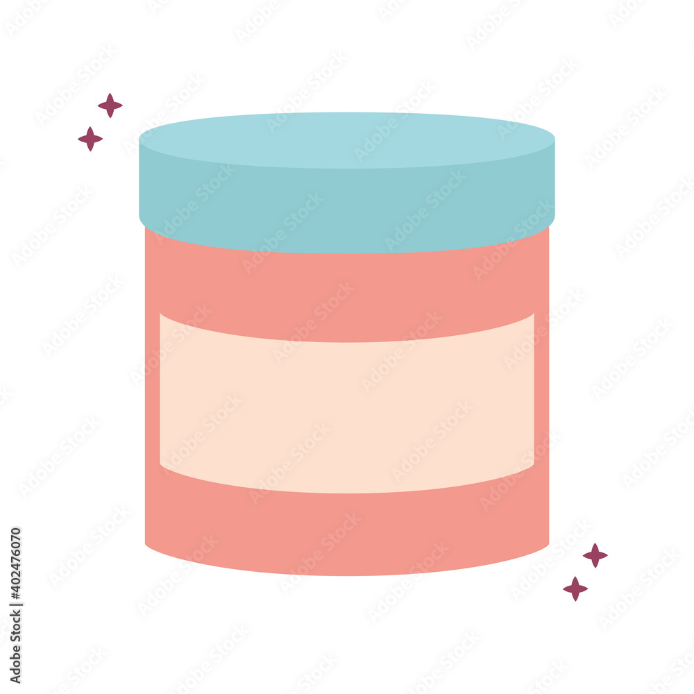 pink container for cream with sparks pink container for cream with sparks