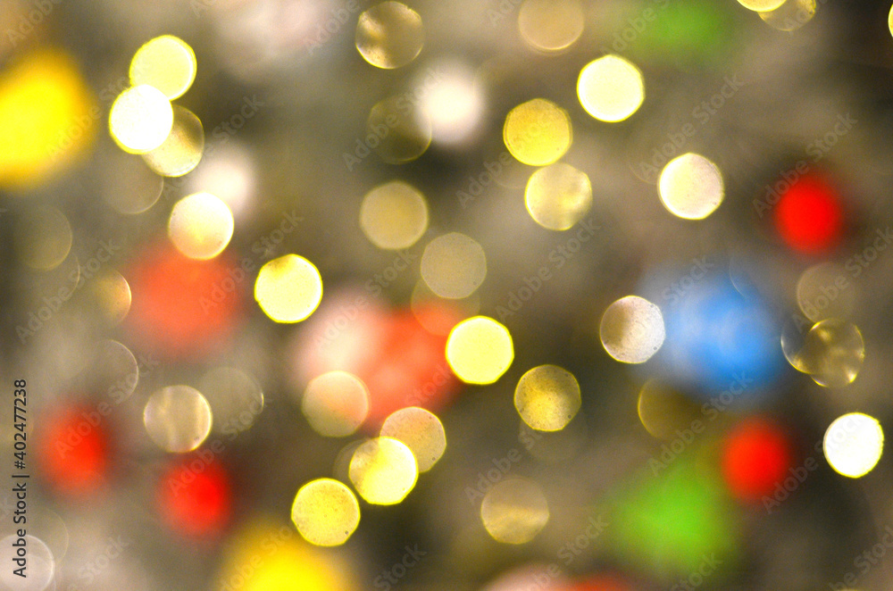 Abstract New Year's Christmas lights..Many colorful lights shine brightly. Abstract New Year's Christmas lights..Many colorful lights shine brightly.