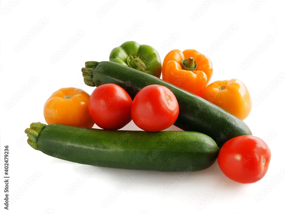 various multicolor vegetables for salad or cooking meals