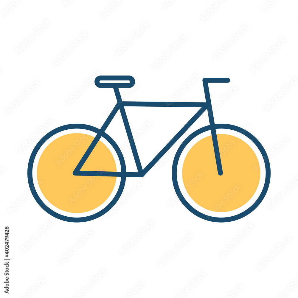 bike with a yellow color bike with a yellow color