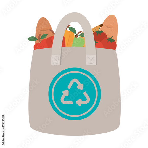 ecobag full of market products