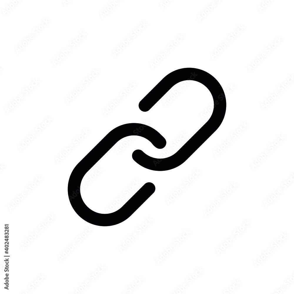 Links icon vector set. Chain sign set collection icon. Links icon vector set. Chain sign set collection icon.