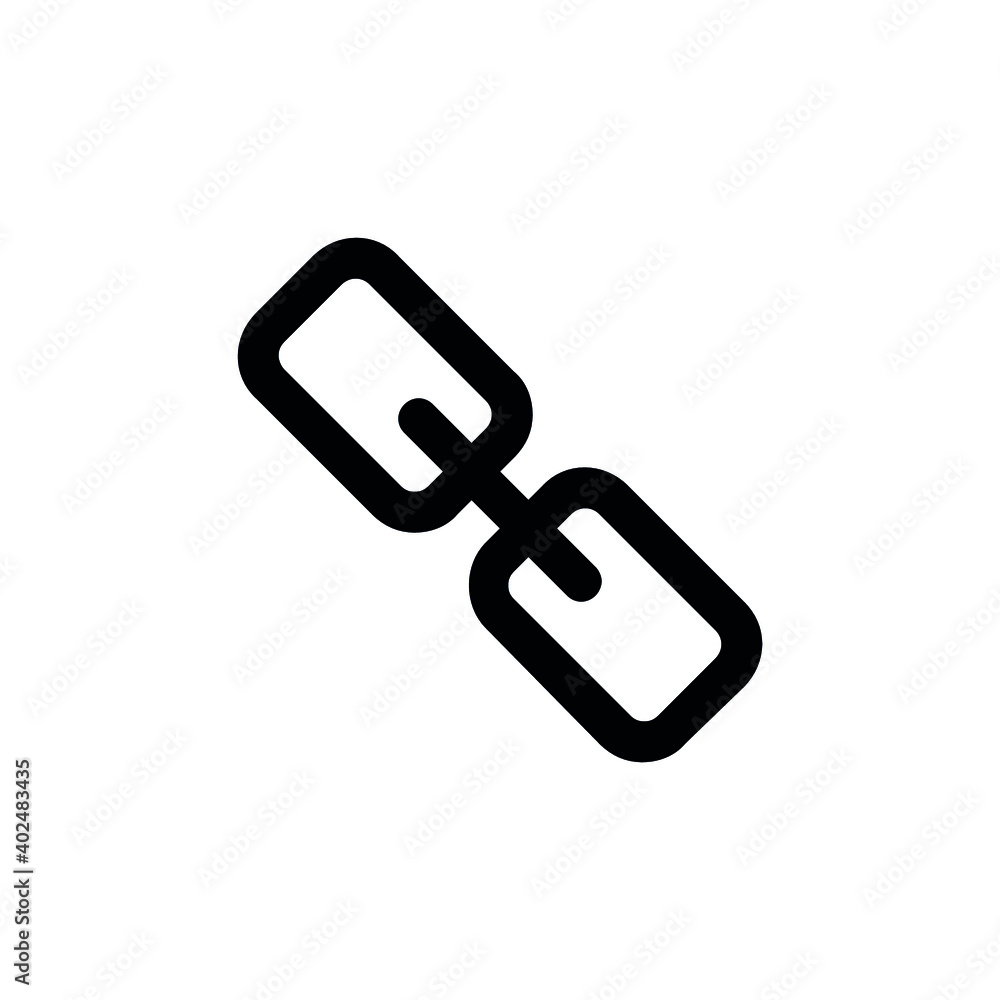 Links icon vector set. Chain sign set collection icon. Links icon vector set. Chain sign set collection icon.