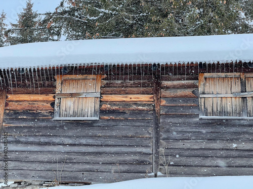 old house with stallaktites