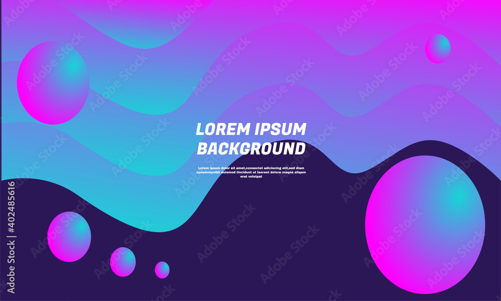 stock vector liquid background with vibrant gradient color blue and pink abstract liquid shapes composition part 3