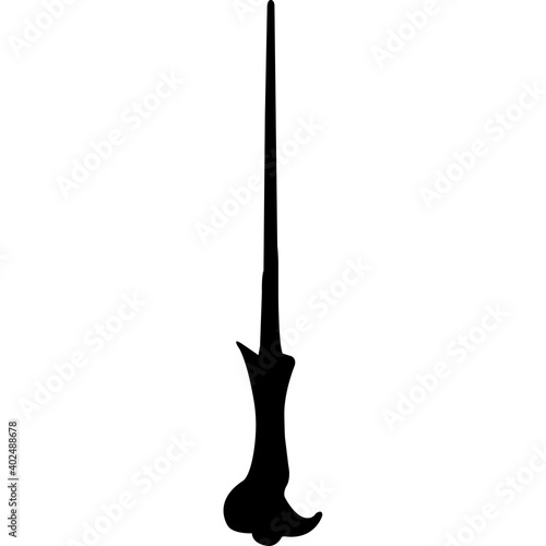 Magic Wands Silhouette Vector
