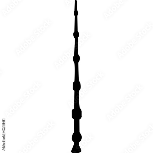 Magic Wands Silhouette Vector