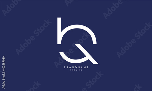 Alphabet letters Initials Monogram logo HQ, QH, H and Q