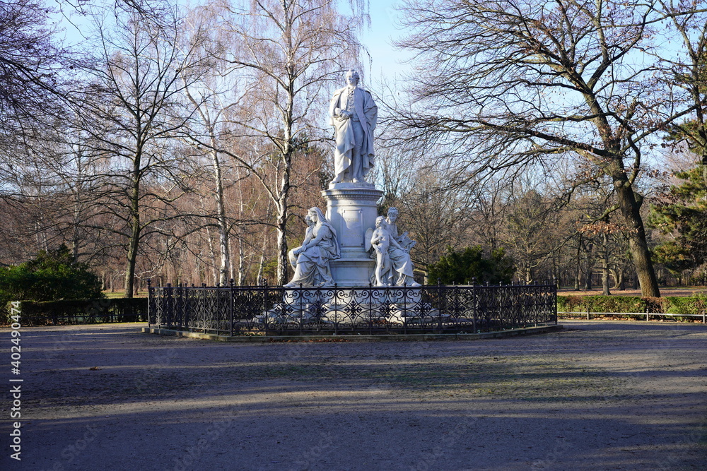 Goethe-Denkmal im Tiergarten in Berlin