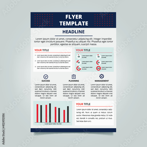 Modern Informational flyer design template