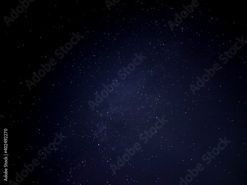 Starry night with faint milkyway