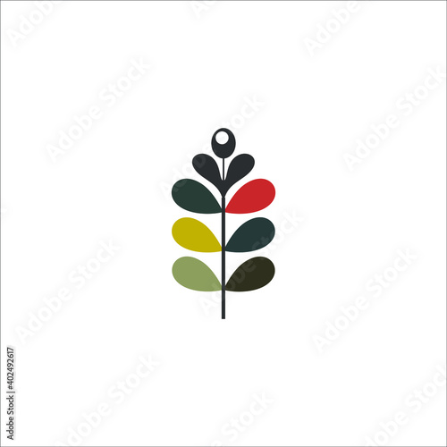 logo leaft flower life healty beautiful icon templet vector natural 