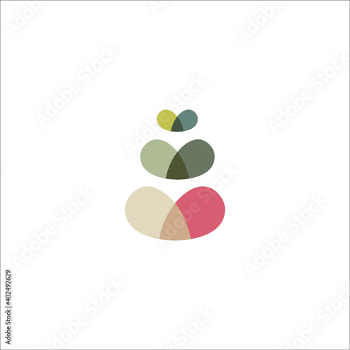 logo leaft flower life healty beautiful icon templet vector natural 