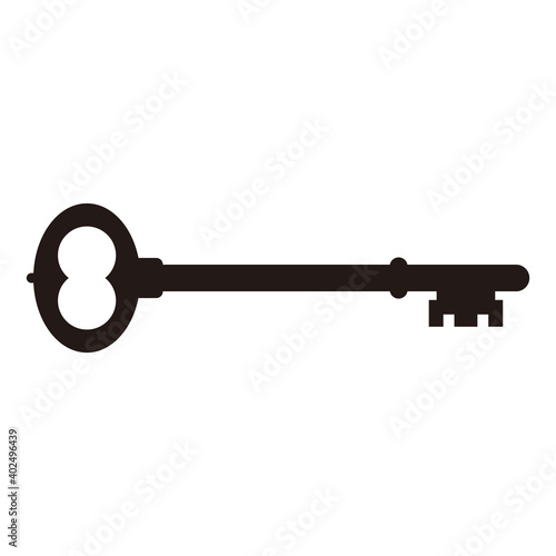 Old door key vector icon illustration sign © MD_01