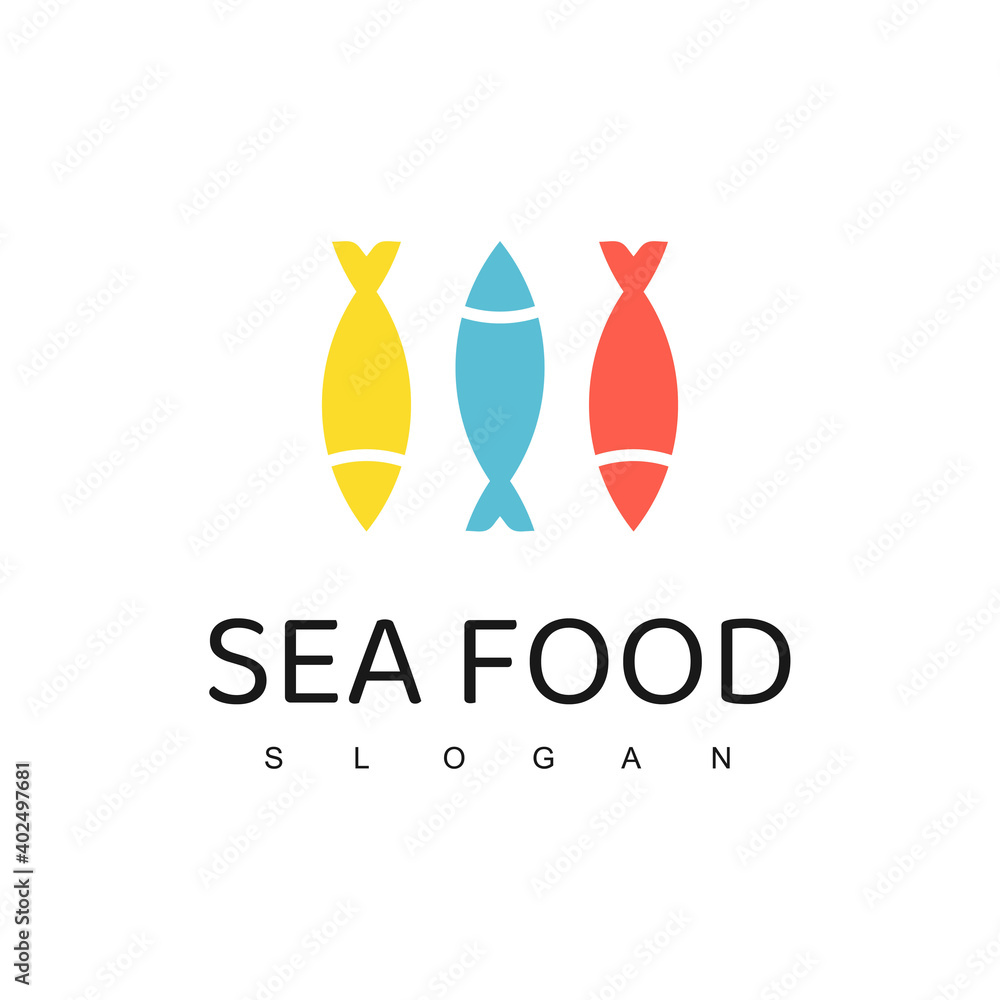 Fish Logo Template,Seafood restaurant shop store Logo Fish Logo Template,Seafood restaurant shop store Logo