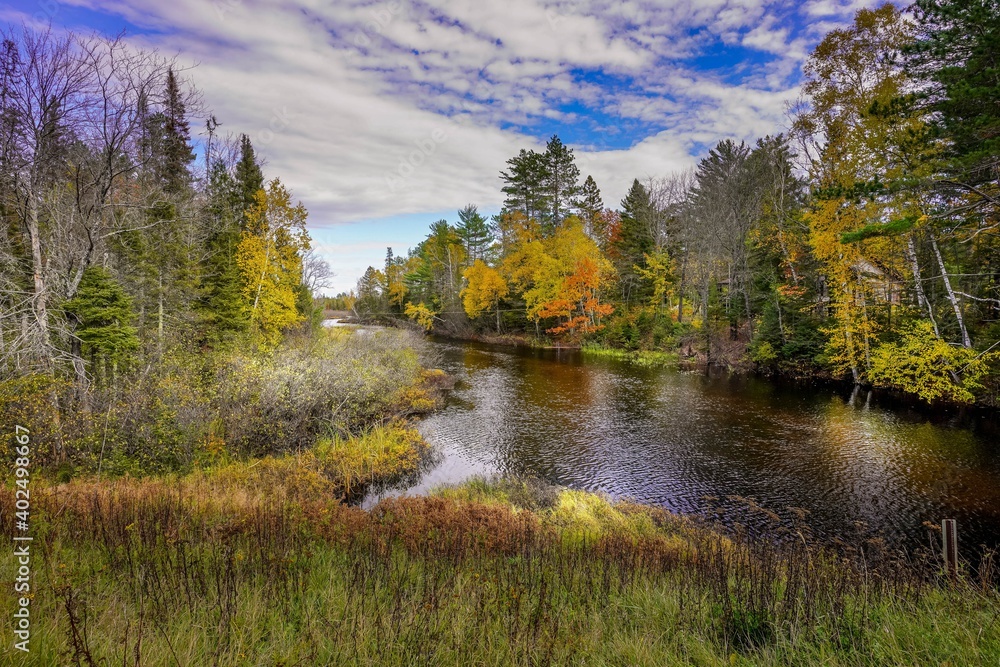 Majestic Wisconsin River in Autumn Majestic Wisconsin River in Autumn