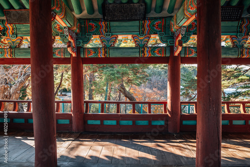 Gyeongpodae Korean traditional Pavilion in Gangneung, Korea