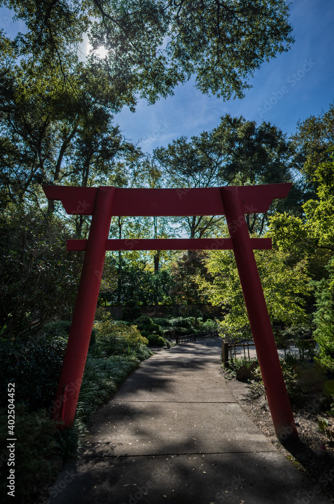 Red Japanese Arch Torii