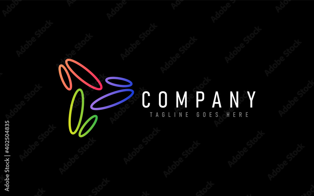 Abstract Modern Logo Design Based From Circular Round Lines. Geometric Colorful Lines Symbol. Usable For Business, Community, Foundation, Services, Tech, Company. Vector Logo Design Illustration. Abstract Modern Logo Design Based From Circular Round Lines. Geometric Colorful Lines Symbol. Usable For Business, Community, Foundation, Services, Tech, Company. Vector Logo Design Illustration.