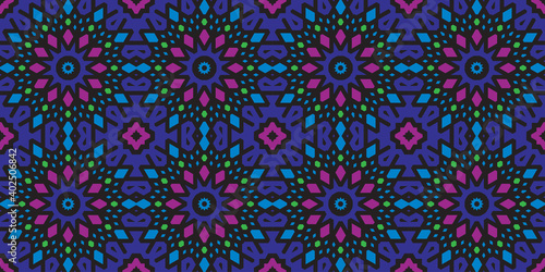 Decorative ethnic pattern motif background Premium Vector