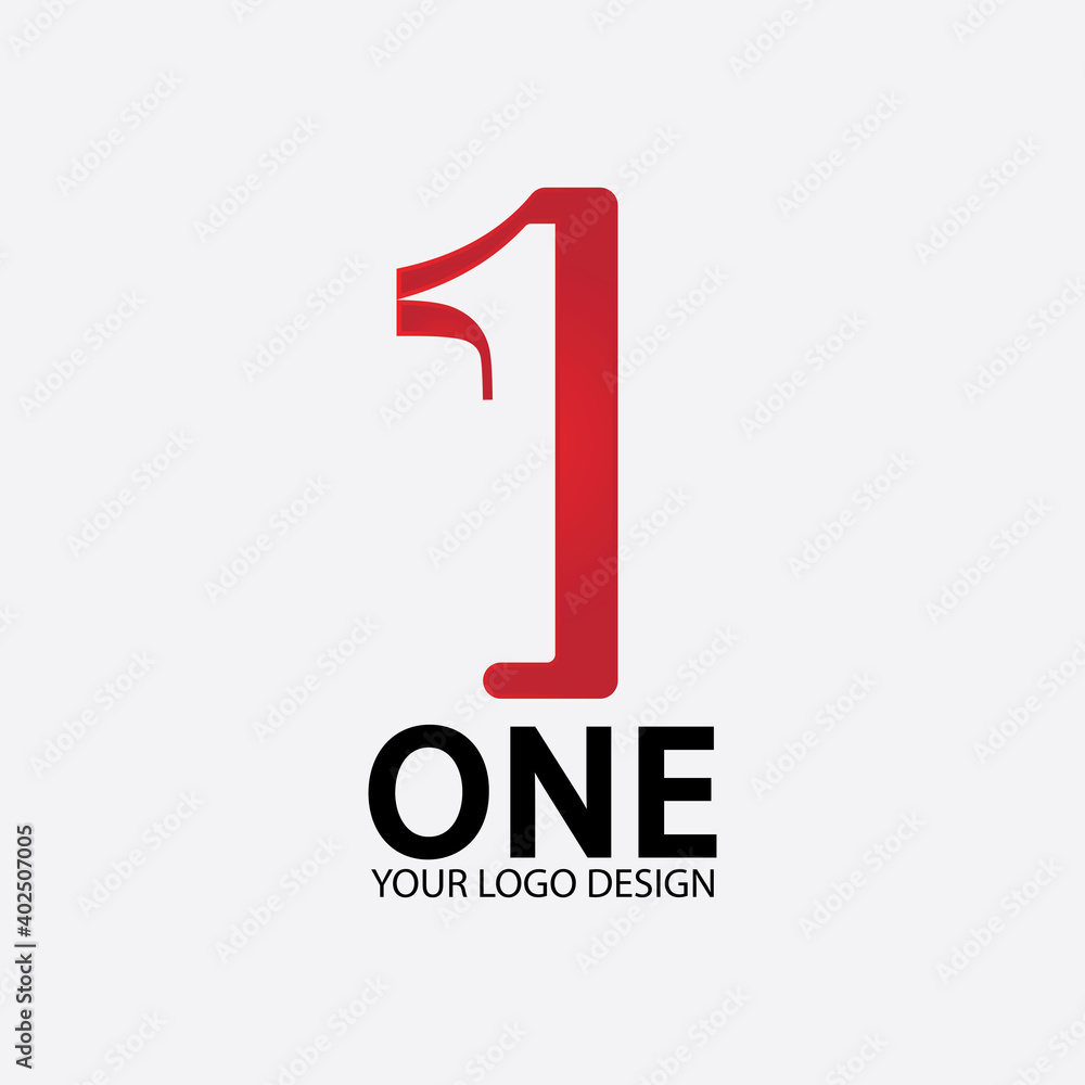 Number 1 logo vector icon design template Stock Vector | Adobe Stock