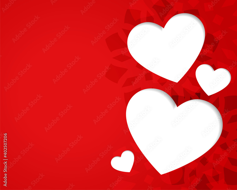 red paper cut style hearts valentins day background red paper cut style hearts valentins day background