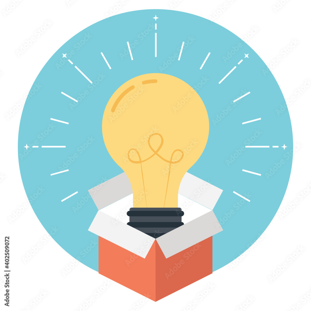 Think Outside the Box concept idea Vector Icon Think Outside the Box concept idea Vector Icon